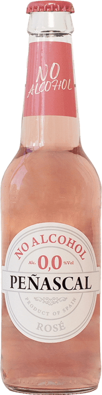 25,95 € Spedizione Gratuita | Scatola da 12 unità Spumante Rosato Peñascal Bottiglietta Terzo 33 cl 0.0 Zero Zero