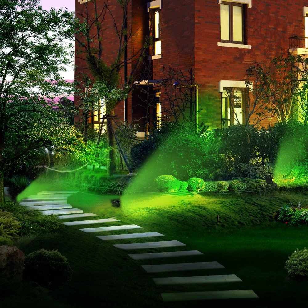 31,95 € Free Shipping | Flood and spotlight 50W 21×16 cm. Green lighting. EPISTAR SMD LED Chip Cast aluminum and tempered glass