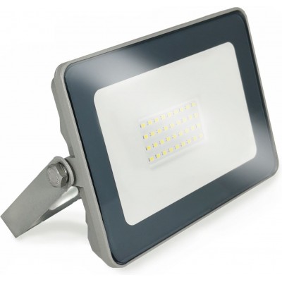 18,95 € Envoi gratuit | Projecteur d'extérieur 100W 2700K Lumière très chaude. 33×22 cm. PROLINE Haute Luminosité. SMD LED Chip EPISTAR 5730 Aluminium et verre trempé. Couleur gris