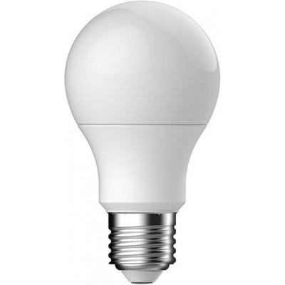3,95 € Envío gratis | Bombilla LED 10W E27 LED 2700K Luz muy cálida. 12×6 cm. Alto brillo Aluminio y Policarbonato. Color blanco