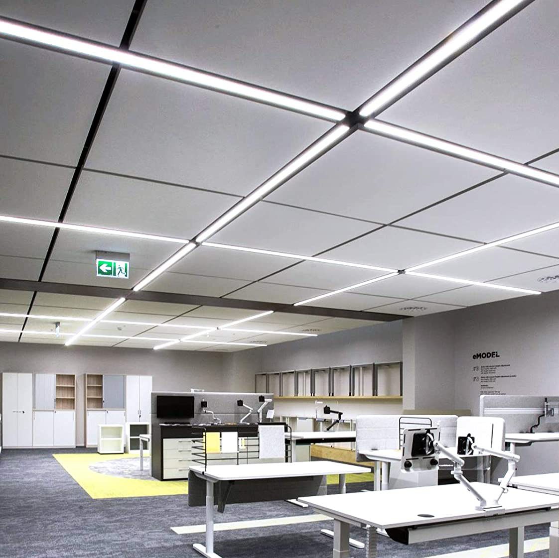 18,95 € Envio grátis | Tubo de LED 20W T5 LED 6000K Luz fria. Ø 2 cm. Kit tubo LED + suporte + acessórios de instalação. Driver integrado Alumínio e policarbonato. Cor branco e prata