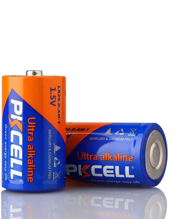 4,95 € 送料無料 | 2個入りボックス バッテリー PKCell PK2076 D (LR20) 1.5V 超アルカリ乾電池。ブリスター×2ユニットでお届け