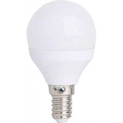 11,95 € Free Shipping | 5 units box LED light bulb 4W E14 LED 2700K Very warm light. Ø 4 cm. High brightness Aluminum and Polycarbonate. White Color