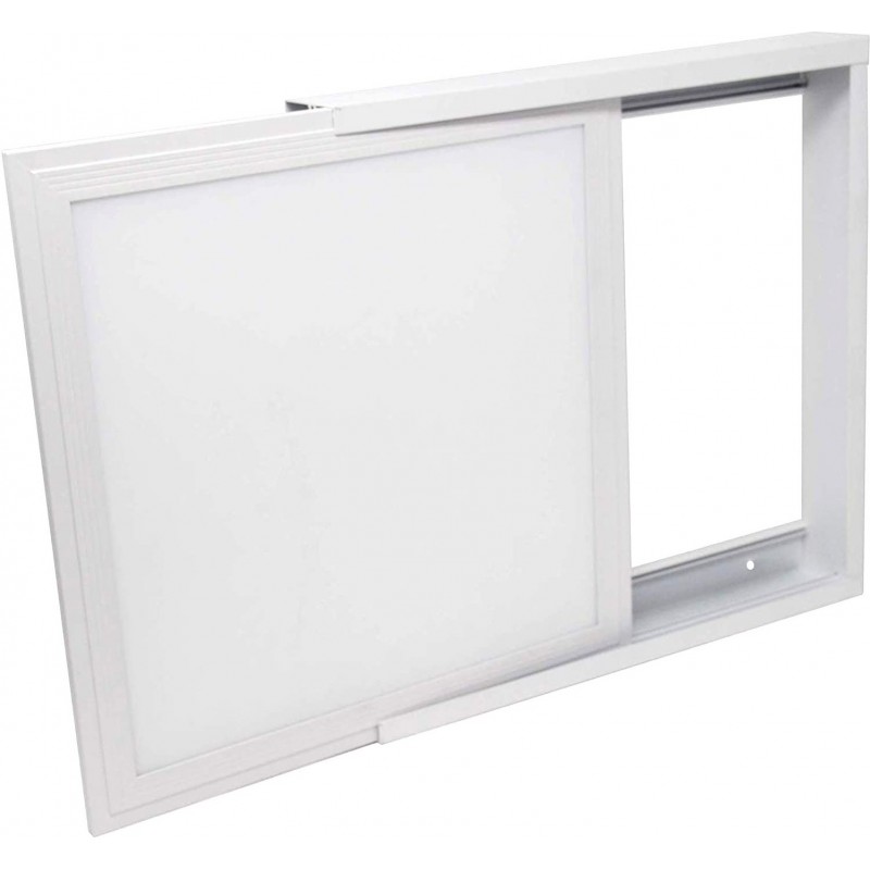 14,95 € Free Shipping | LED panel LED Square Shape 60×60 cm. Surface mounting kit for LED panel Office, work zone and warehouse. Lacquered aluminum. White Color