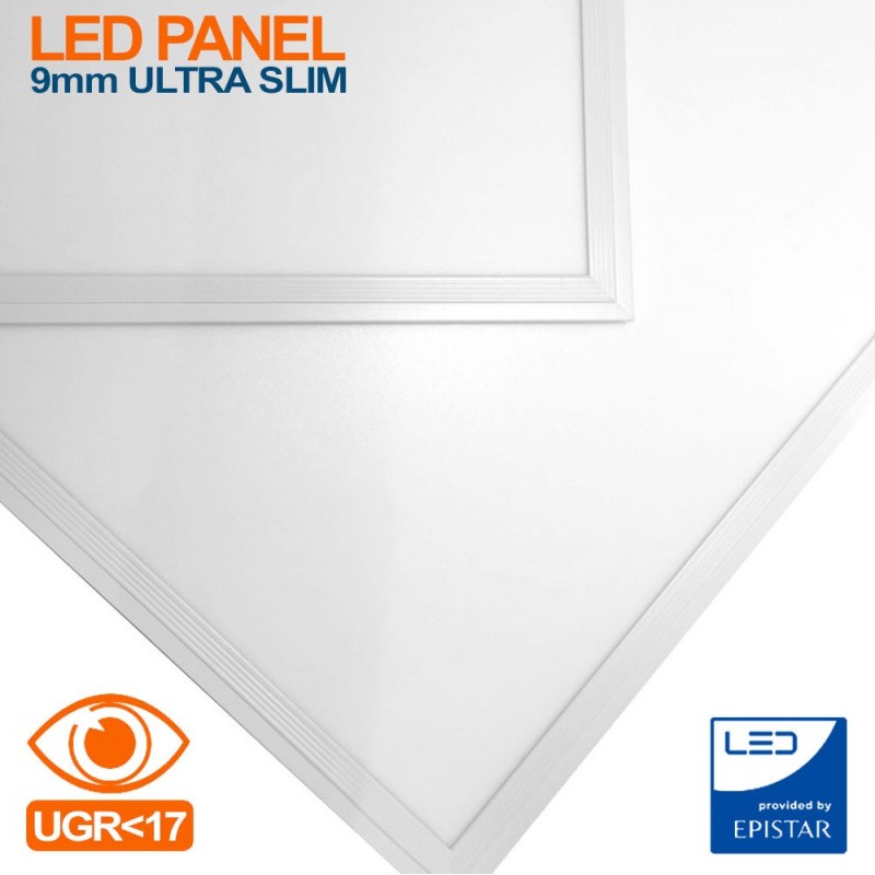 222,95 € Free Shipping | 6 units box LED panel 40W LED 6000K Cold light. Rectangular Shape 120×30 cm. Full kit. Slimline Extra-flat LED panel + Driver + Recessed fixing clips Office, work zone and warehouse. PMMA and Lacquered aluminum. White Color