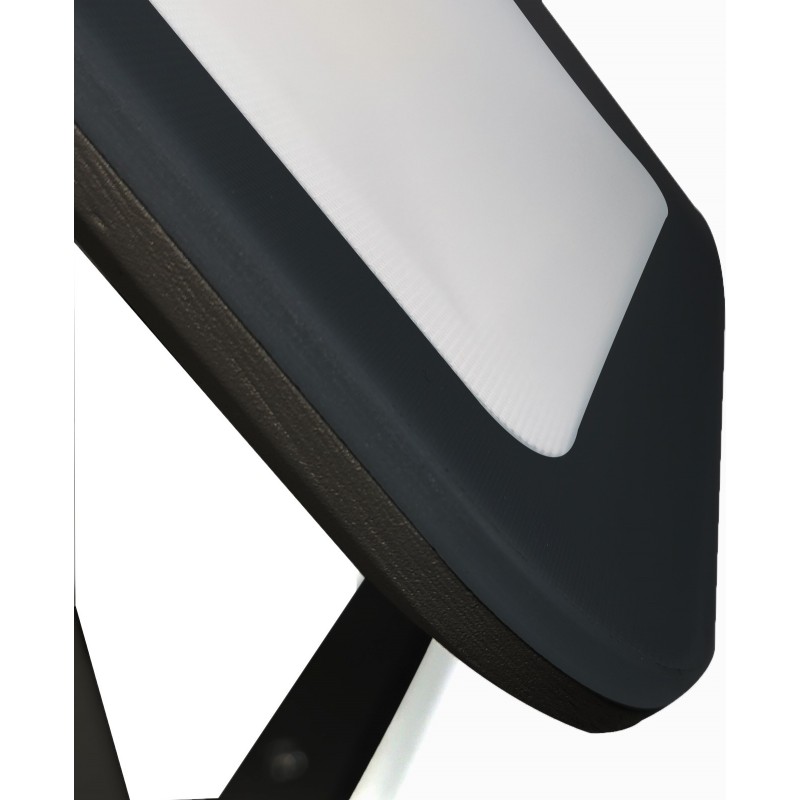25,95 € Free Shipping | Flood and spotlight 50W 3000K Warm light. Rectangular Shape 24×17 cm. Compact. Extra-flat. Motion Detector Terrace, garden and facilities. Cast aluminum and tempered glass. Black Color