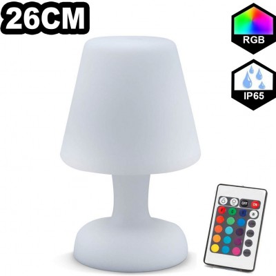 45,95 € Free Shipping | Furniture with lighting LED RGBW Ø 16 cm. Multicolor RGB LED table lamp with remote control Polyethylene