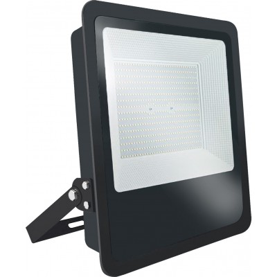 66,95 € Free Shipping | Flood and spotlight 200W 6000K Cold light. 35×31 cm. Epistar 2835 SMD LED Chip. High power industrial lighting Aluminum and tempered glass. Black Color