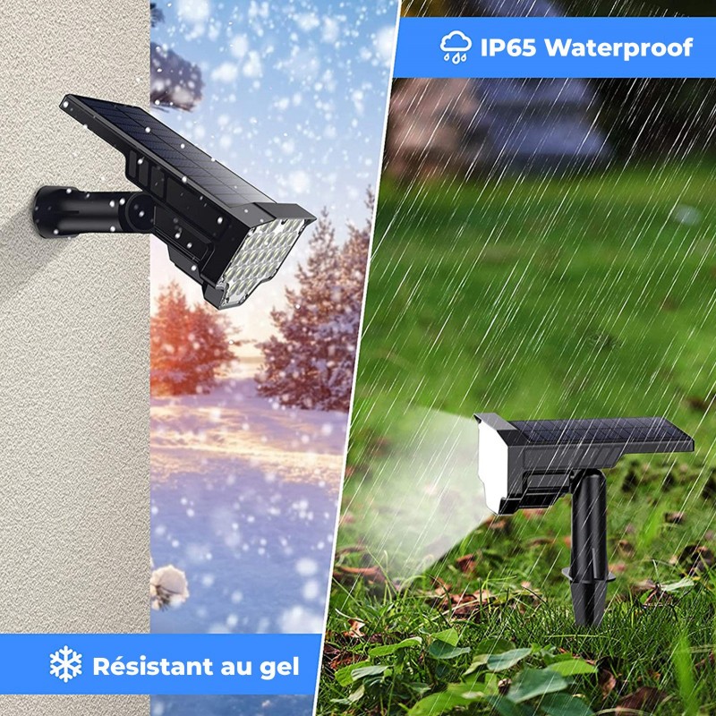15,95 € Free Shipping | Flood and spotlight NB2069 6500K Cold light. 25×15 cm. Solar recharge. Twilight detector and light sensor. 26 LEDs Terrace and garden. Abs and polycarbonate. Black Color