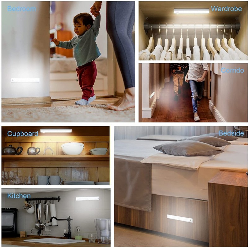 24,95 € Free Shipping | LED tube NB2067 40W LED 6500K Cold light. 120×8 cm. Waterproof SMD LED Strip with Motion Detector Kitchen, warehouse and hall. Polycarbonate. White Color