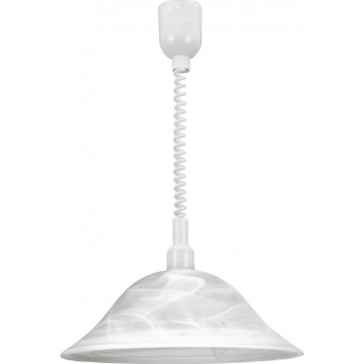 吊灯 Eglo Alessandra 60W 锥 形状 Ø 38 cm. 客厅 和 饭厅. 现代的 和 设计 风格. 塑料 和 玻璃. 白色的 颜色