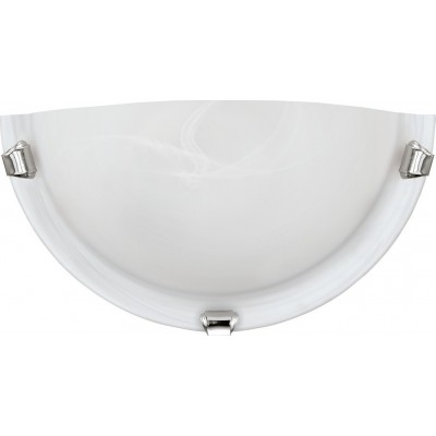 屋内ウォールライト Eglo Salome 60W 球状 形状 30×15 cm. ロビー そして バスルーム. クラシック スタイル. 鋼 そして ガラス. 白い, メッキクローム そして 銀 カラー