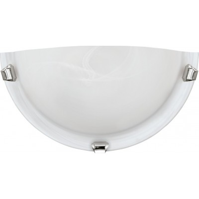 Indoor wall light Eglo Salome 60W 30×15 cm. Steel and glass. White, plated chrome and silver Color