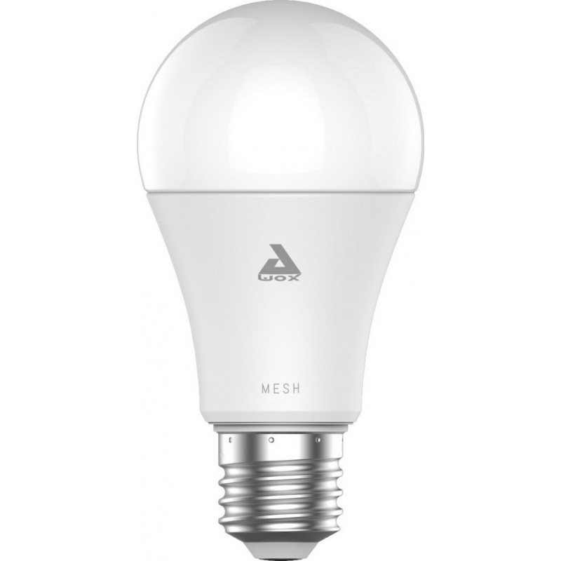 27,95 € 免费送货 | 遥控LED灯泡 Eglo LM LED E27 9W E27 LED A60 3000K 暖光. 椭圆形 形状 Ø 6 cm. 塑料. 蛋白石 颜色