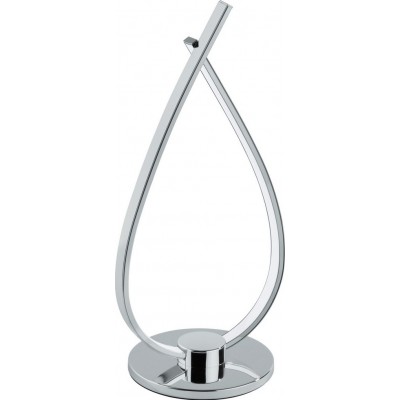 86,95 € Envoi gratuit | Lampe de table Eglo Roncade 14W 3000K Lumière chaude. 34×20 cm. Acier, aluminium et plastique. Couleur blanc, chromé et argent