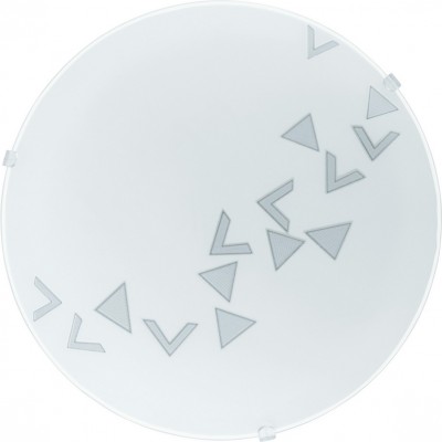 屋内シーリングライト Eglo Mars 60W 球状 形状 Ø 25 cm. ビンテージ スタイル. 鋼, ガラス そして サテンガラス. 白い カラー