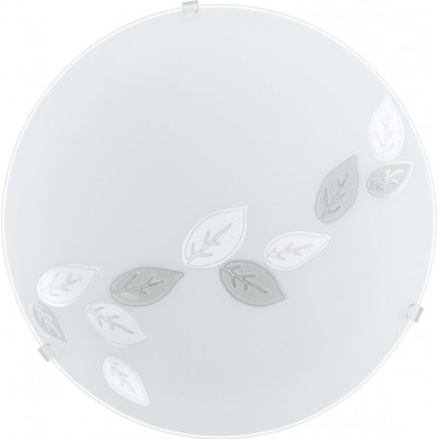 13,95 € 免费送货 | 室内顶灯 Eglo Mars 60W 球形 形状 Ø 25 cm. 优质的 风格. 钢, 玻璃 和 缎面玻璃. 白色的 颜色