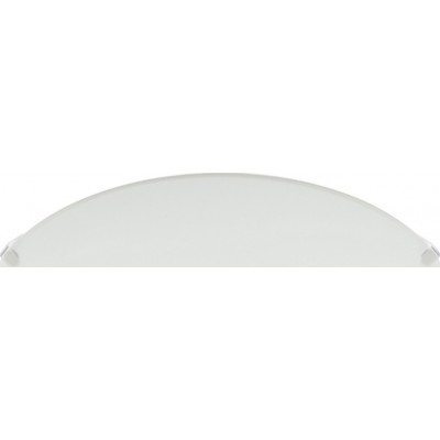 Indoor ceiling light Eglo Mars 60W Extended Shape Ø 25 cm. Modern Style. Steel, Glass and Satin glass. White Color