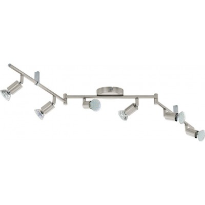 99,95 € Spedizione Gratuita | Faretto da interno Eglo Buzz LED 18W 105×7 cm. Acciaio. Colore nichel e nichel opaco