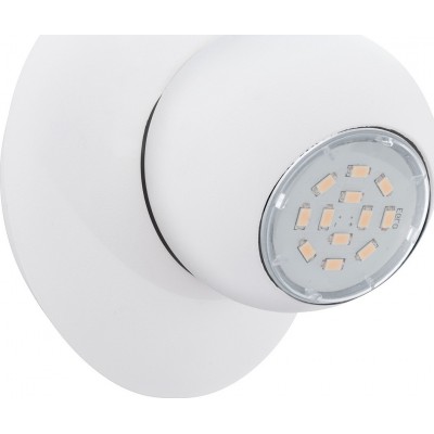 Indoor spotlight Eglo Norbello 3 5W Spherical Shape Ø 12 cm. Living room, dining room and bedroom. Modern Style. Steel. White Color