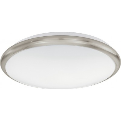 Plafoniera da interno Eglo Manilva 11W 3000K Luce calda. Forma Sferica Ø 30 cm. Cucina e bagno. Stile classico. Acciaio e Plastica. Colore bianca, nichel e nichel opaco