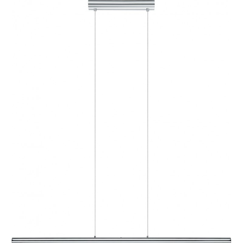 157,95 € 免费送货 | 吊灯 Eglo Terros 18W 3000K 暖光. 拉长的 形状 110×97 cm. 客厅 和 饭厅. 现代的, 设计 和 凉爽的 风格. 钢 和 铝. 镀铬 和 银 颜色
