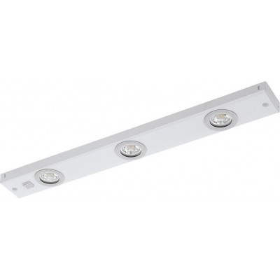 57,95 € Envoi gratuit | Éclairage de meubles Eglo Kob LED 2.3W 3000K Lumière chaude. 60×7 cm. Lampe de garde-robe Acier. Couleur blanc