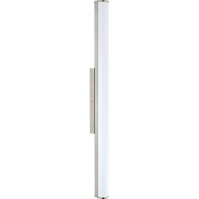 Iluminação de móveis Eglo Calnova 24W 4000K Luz neutra. Forma Alongada 90×5 cm. Cozinha e banheiro. Estilo moderno. Aço, Vidro e Vidro acetinado. Cor branco, níquel e níquel mate