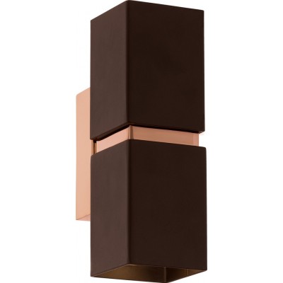 58,95 € Free Shipping | Indoor wall light Eglo Passa 6.5W Extended Shape 17×6 cm. Living room, bedroom and lobby. Sophisticated Style. Steel. Copper, golden and brown Color