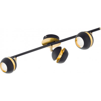 Faretto da interno Eglo Nocito 10W 59×11 cm. Acciaio. Colore d'oro e nero