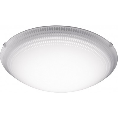 Plafón de interior Eglo Magitta 1 11W 3000K Luz cálida. Forma Esférica Ø 31 cm. Salón y cocina. Estilo clásico. Acero y Vidrio. Color blanco