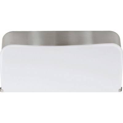 室内壁灯 Eglo Cupella 11W 3000K 暖光. 立方体 形状 16×16 cm. 厨房 和 浴室. 现代的 风格. 钢 和 玻璃. 白色的, 镍 和 亚光镍 颜色