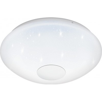 73,95 € Free Shipping | Indoor ceiling light Eglo Voltago 2 14W 2700K Very warm light. Spherical Shape Ø 29 cm. Kitchen and bathroom. Modern Style. Steel and plastic. White Color