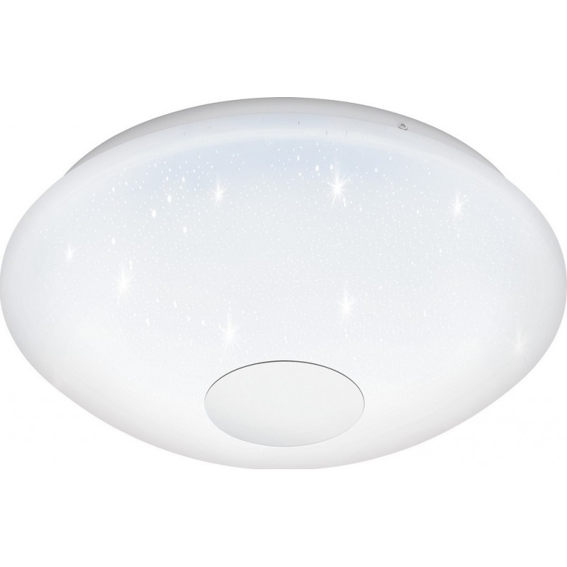 75,95 € Free Shipping | Indoor ceiling light Eglo Voltago 2 14W 2700K Very warm light. Spherical Shape Ø 29 cm. Kitchen and bathroom. Modern Style. Steel and Plastic. White Color