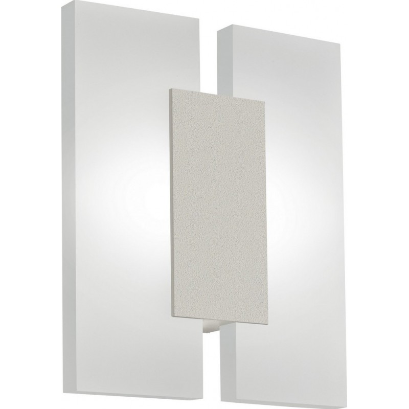 91,95 € Free Shipping | Indoor wall light Eglo Metrass 2 9W 3000K Warm light. Cubic Shape 20×17 cm. Living room, dining room and bedroom. Design Style. Aluminum and Plastic. Nickel, matt nickel and satin Color