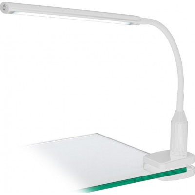 36,95 € Envio grátis | Lâmpada técnica Eglo Laroa 4.5W 4000K Luz neutra. 45×28 cm. Lâmpada de grampo Plástico. Cor branco