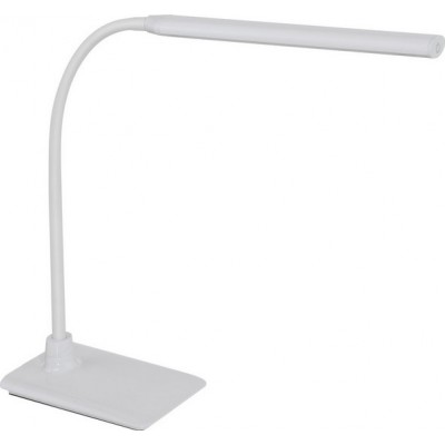 38,95 € Free Shipping | Desk lamp Eglo Laroa 4.5W 4000K Neutral light. Extended Shape 48×33 cm. Office and work zone. Modern, design and cool Style. Plastic. White Color