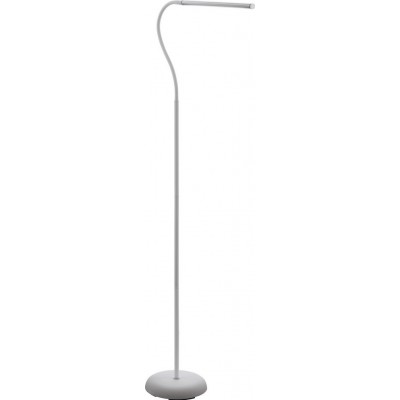 57,95 € Free Shipping | Floor lamp Eglo Laroa 4.5W 4000K Neutral light. Extended Shape 130×54 cm. Dining room, bedroom and office. Modern, sophisticated and design Style. Plastic. White Color