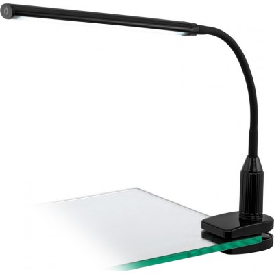 Lámpara técnica Eglo Laroa 4.5W 4000K Luz neutra. Forma Alargada 45×28 cm. Lámpara de pinza Oficina y zona de trabajo. Estilo moderno, sofisticado y diseño. Plástico. Color negro