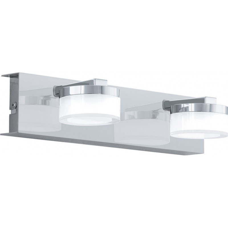 129,95 € 免费送货 | 室内壁灯 Eglo Romendo 1 14.5W 3000K 暖光. 拉长的 形状 30×7 cm. 浴室. 现代的 和 设计 风格. 钢 和 塑料. 镀铬, 银 和 缎 颜色