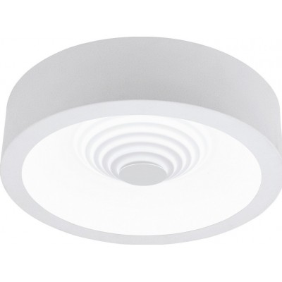 152,95 € Free Shipping | Indoor ceiling light Eglo Leganes 25.5W 3000K Warm light. Round Shape Ø 45 cm. Living room and dining room. Modern Style. Steel and plastic. White Color