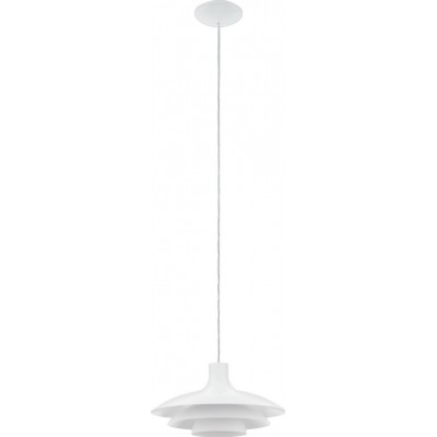 吊灯 Eglo Almozar 60W 锥 形状 Ø 35 cm. 客厅 和 饭厅. 现代的, 设计 和 凉爽的 风格. 钢. 白色的 颜色