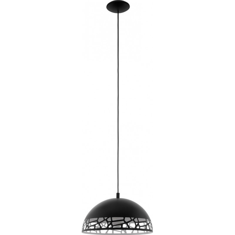 75,95 € 免费送货 | 吊灯 Eglo Savignano 60W 锥 形状 Ø 38 cm. 客厅 和 饭厅. 现代的, 复杂的 和 设计 风格. 钢. 白色的 和 黑色的 颜色