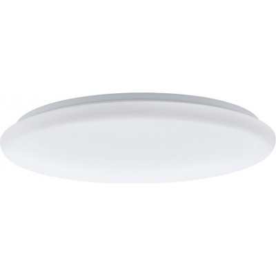 127,95 € Free Shipping | Indoor ceiling light Eglo Giron 40W 3000K Warm light. Spherical Shape Ø 57 cm. Kitchen and bathroom. Classic Style. Steel and plastic. White Color