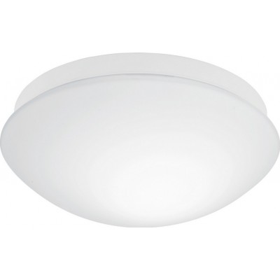 Luz de teto interna Eglo Bari M 20W Forma Esférica Ø 27 cm. Cozinha e banheiro. Estilo clássico. Plástico e Vidro. Cor branco