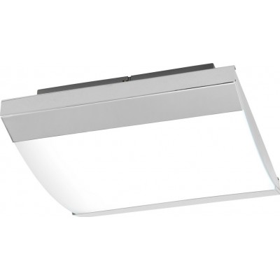 Indoor wall light Eglo Siderno 23.5W 4000K Neutral light. Cubic Shape 35×35 cm. Mirror lamp Bathroom. Modern Style. Steel and plastic. Plated chrome, silver and satin Color