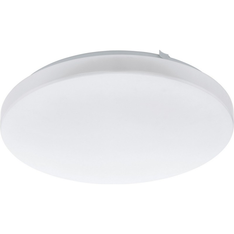 33,95 € Free Shipping | Indoor ceiling light Eglo Frania 17.5W 3000K Warm light. Spherical Shape Ø 33 cm. Kitchen and bathroom. Classic Style. Steel and plastic. White Color