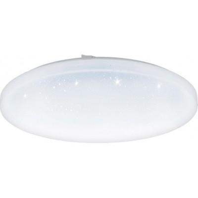 53,95 € Free Shipping | Indoor ceiling light Eglo Frania S 33.5W 3000K Warm light. Round Shape Ø 43 cm. Kitchen and bathroom. Classic Style. Steel and plastic. White Color