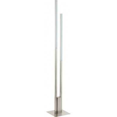 306,95 € Free Shipping | Floor lamp Eglo Fraioli C 17W 2700K Very warm light. Extended Shape 176 cm. Dining room, bedroom and office. Modern, sophisticated and design Style. Aluminum and plastic. White, nickel and matt nickel Color