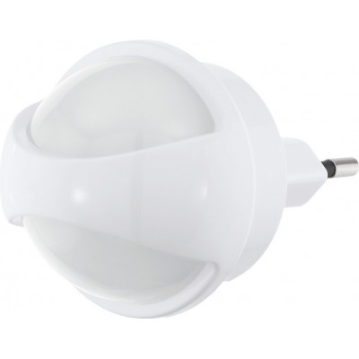 小夜灯 Eglo Tineo 0.3W 3000K 暖光. 球形 形状 Ø 5 cm. 插灯 卧室 和 儿童专区. 经典的 风格. 塑料. 白色的 颜色